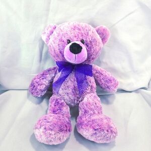 Wishpets Molly Teddy Bear Purple Orchid Frosted Silky Soft 15 Inch 2005